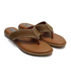 Sandal Textured-Brown Lightweight cushioned stylish